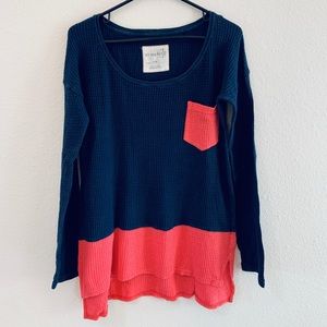 Free People Waffle Knit Tee